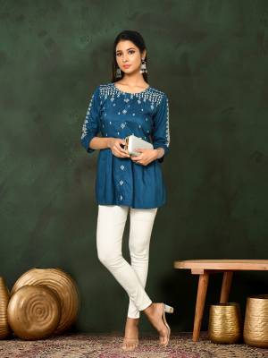 Shine Bright In This Beautiful Designer Readymade  kurti 