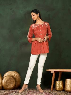 Shine Bright In This Beautiful Designer Readymade  kurti 