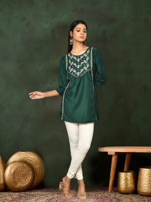 Shine Bright In This Beautiful Designer Readymade  kurti 