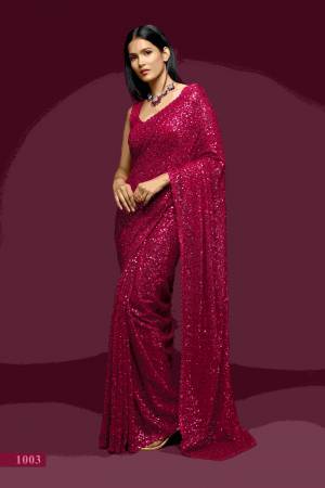 Look Pretty Wearing This Lovely Designer  Saree