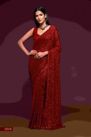 Look Pretty Wearing This Lovely Designer  Saree