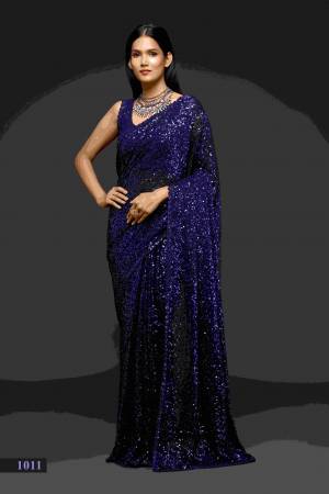 Look Pretty Wearing This Lovely Designer  Saree