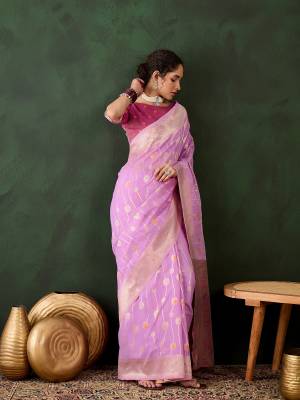 Look Pretty Wearing This Lovely Designer  Saree