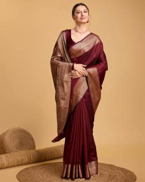 Look Pretty Wearing This Lovely Designer  Saree