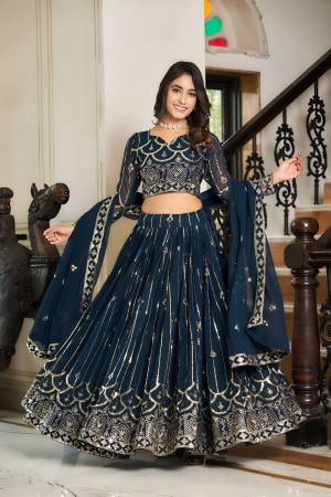 Shine Bright In This Beautiful Designer Lehenga