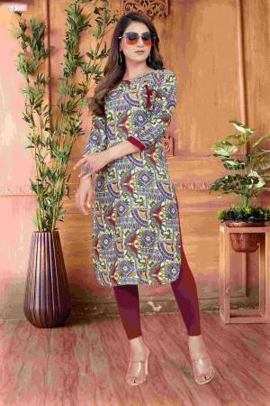 Shine Bright In This Beautiful Designer Readymade  kurti 