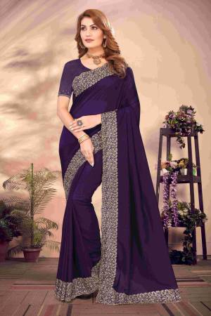 Look Pretty Wearing This Lovely Designer  Saree