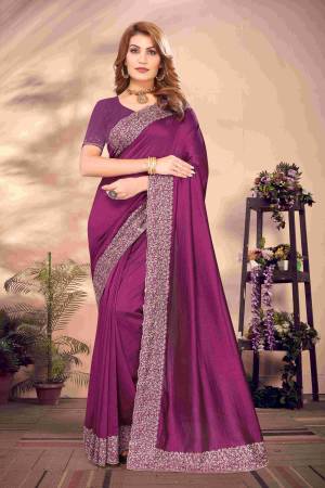 Look Pretty Wearing This Lovely Designer  Saree