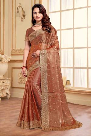 Look Pretty Wearing This Lovely Designer  Saree