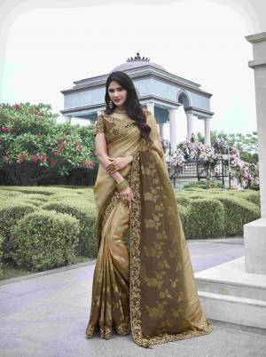 Look Pretty Wearing This Lovely Designer  Saree