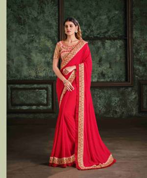 Look Pretty Wearing This Lovely Designer  Saree