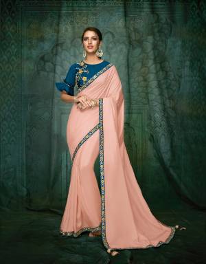Look Pretty Wearing This Lovely Designer  Saree