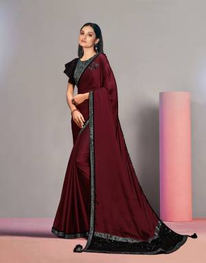 Look Pretty Wearing This Lovely Designer  Saree