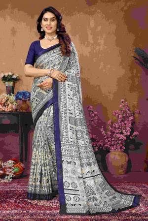 Look Pretty Wearing This Lovely Designer  Saree