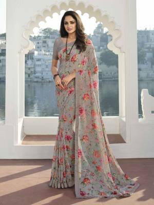 Look Pretty Wearing This Lovely Designer  Saree