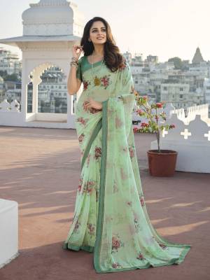 Look Pretty Wearing This Lovely Designer  Saree