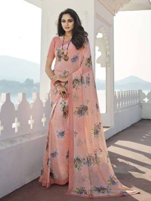 Look Pretty Wearing This Lovely Designer  Saree
