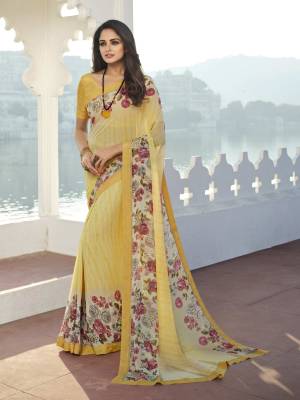 Look Pretty Wearing This Lovely Designer  Saree