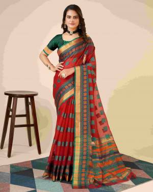 Look Pretty Wearing This Lovely Designer  Saree