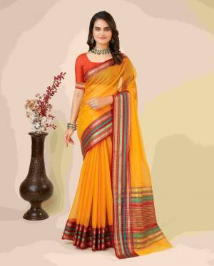 Look Pretty Wearing This Lovely Designer  Saree