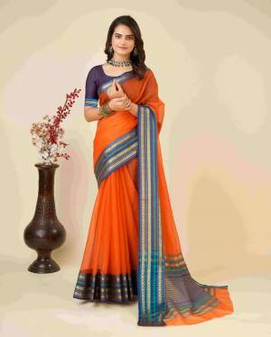 Look Pretty Wearing This Lovely Designer  Saree