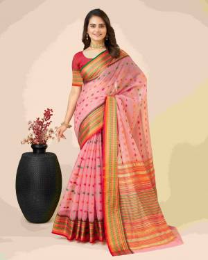 Look Pretty Wearing This Lovely Designer  Saree