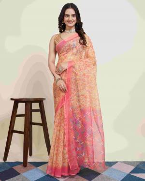 Look Pretty Wearing This Lovely Designer  Saree