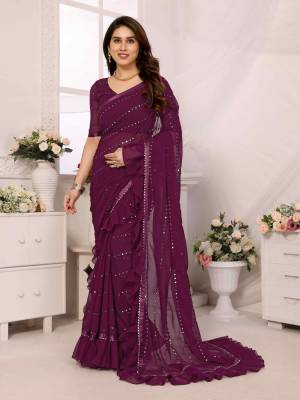 Look Pretty Wearing This Lovely Designer  Saree