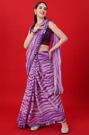 Look Pretty Wearing This Lovely Designer  Saree