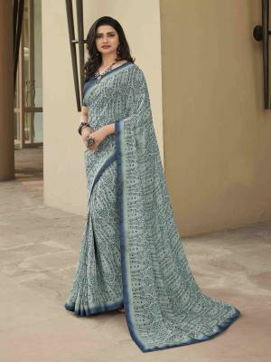 Look Pretty Wearing This Lovely Designer  Saree