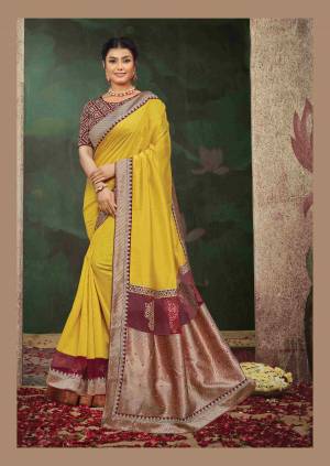 Look Pretty Wearing This Lovely Designer  Saree