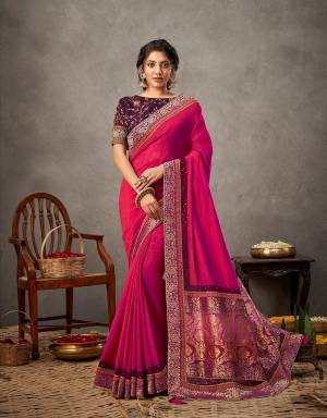 Look Pretty Wearing This Lovely Designer  Saree