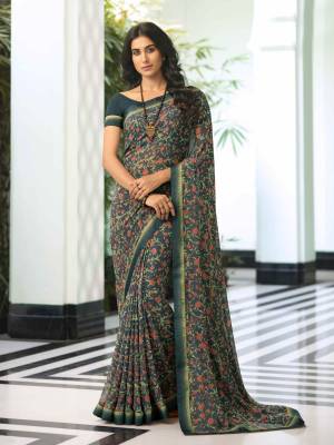 Look Pretty Wearing This Lovely Designer  Saree