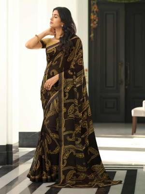 Look Pretty Wearing This Lovely Designer  Saree