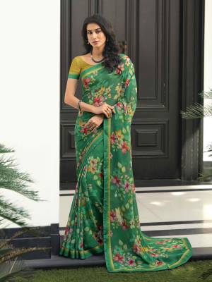 Look Pretty Wearing This Lovely Designer  Saree