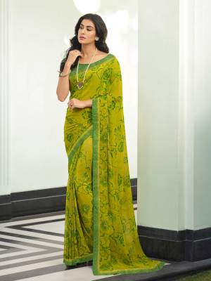 Look Pretty Wearing This Lovely Designer  Saree