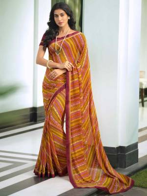 Look Pretty Wearing This Lovely Designer  Saree