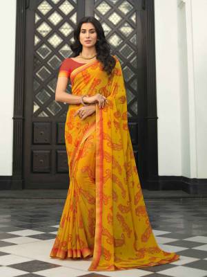 Look Pretty Wearing This Lovely Designer  Saree
