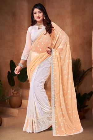 Look Pretty Wearing This Lovely Designer  Saree