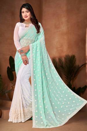 Look Pretty Wearing This Lovely Designer  Saree