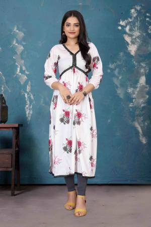 Shine Bright In This Beautiful Designer Readymade  kurti 