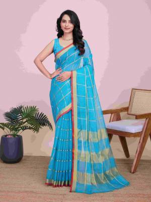Look Pretty Wearing This Lovely Designer  Saree