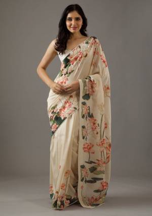 Look Pretty Wearing This Lovely Designer  Saree