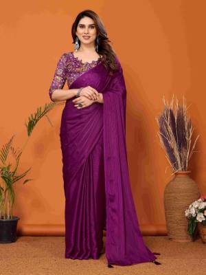 Look Pretty Wearing This Lovely Designer  Saree