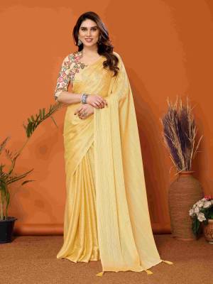 Look Pretty Wearing This Lovely Designer  Saree