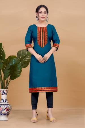 Shine Bright In This Beautiful Designer Readymade  kurti 