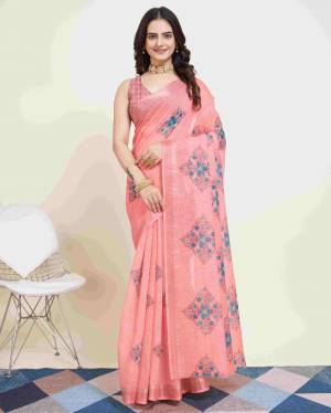 Look Pretty Wearing This Lovely Designer  Saree