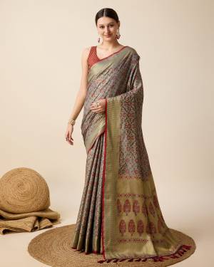 Look Pretty Wearing This Lovely Designer  Saree