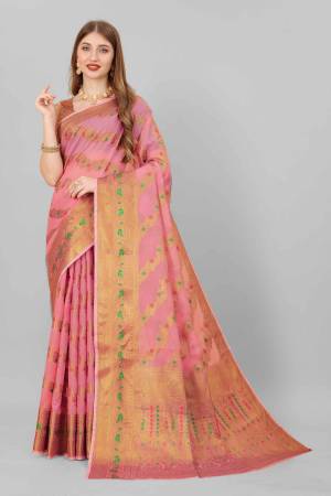 Look Pretty Wearing This Lovely Designer  Saree
