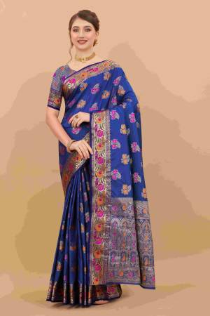 Look Pretty Wearing This Lovely Designer  Saree